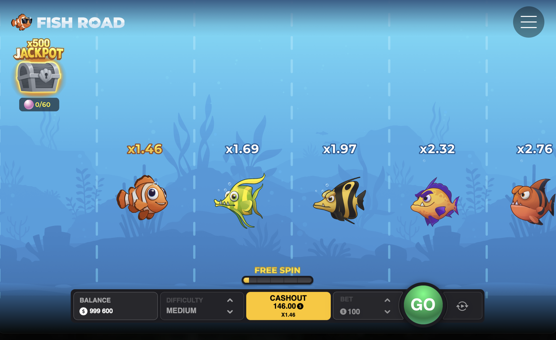 Fish Road multipliers